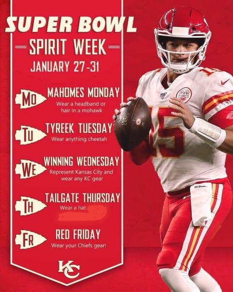 Kansas City Chiefs Spirit Week